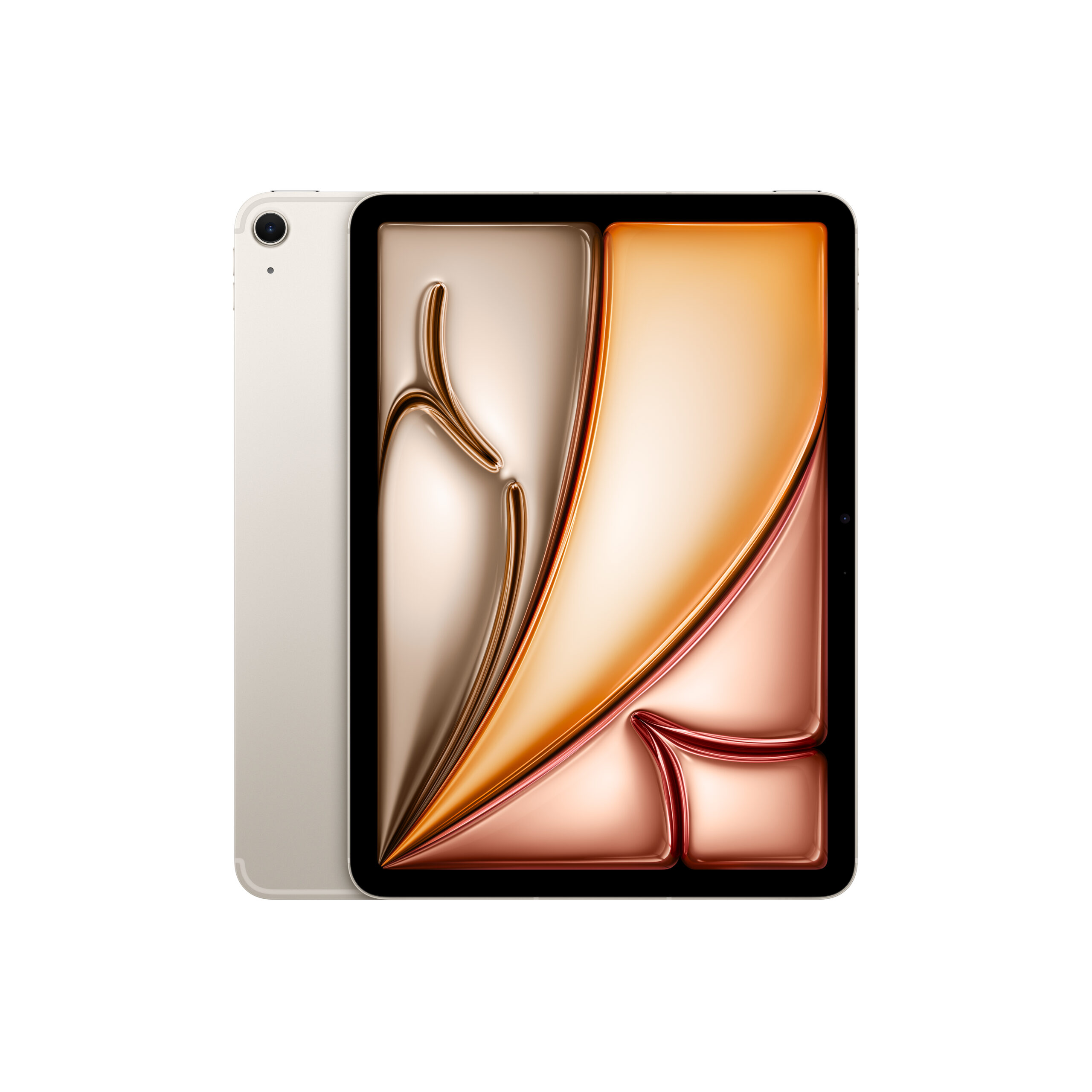 Tableta Apple iPad Air 11 (2024) + Cellular, Procesor Apple M2 Octa-Core, Ecran Liquid Retina Multi-Touch IPS 11", 8GB RAM, 512GB Flash, 12MP, Wi-Fi, Bluetooth, 5G, iPadOS (Argintiu) "MUXP3HC/A" (timbru verde 0.9 lei)