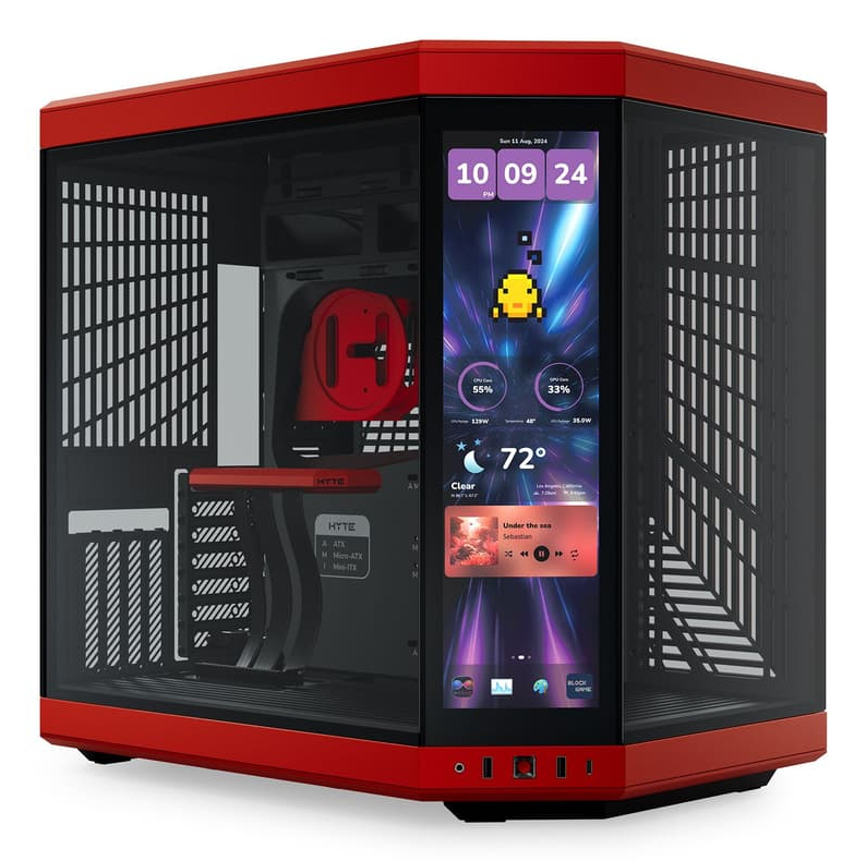 CARCASA HYTE Y70 Mid-Tower BLACK CHERRY "CS-HYTE-Y70TTI-RB" (timbru verde 0.32 lei)