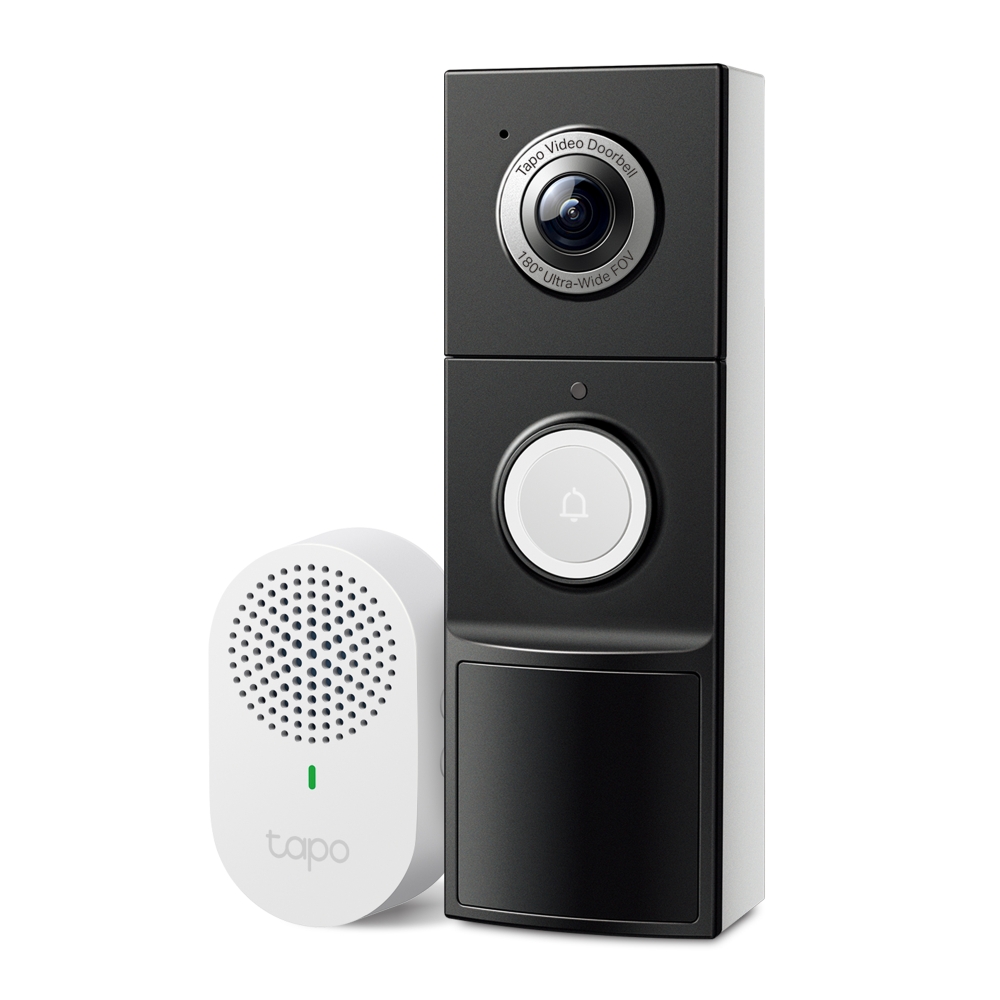 SONERIE VIDEO Smart TP-LINK, rezolutie 2K, 5 Mpix, night vision color, alarma antifurt, IP66, acumulator 10000mAh "Tapo D235" (timbru verde 0.8 lei)