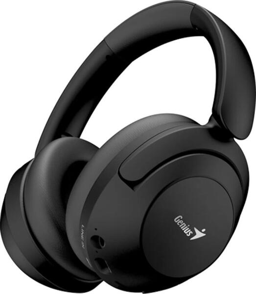 CASTI Genius, "HS-810BT", wireless, cu fir, standard, utilizare multimedia, smartphone, microfon pe casca, conectare prin Bluetooth 5.3, USB-C, negru, "31710029400", (timbru verde 0.8 lei)