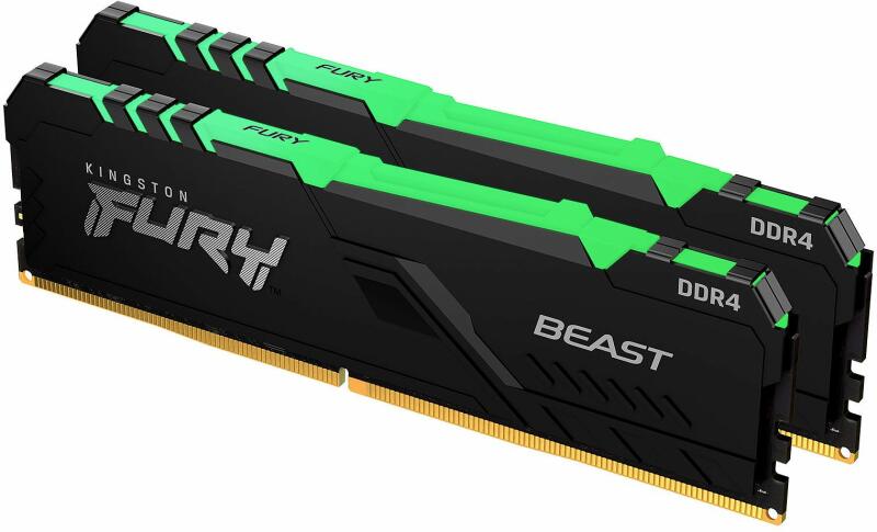 Memorie DDR Kingston DDR4 32 GB, frecventa 3200 MHz, 16 GB x 2 module, radiator, "KF432C16BB1K2/32"