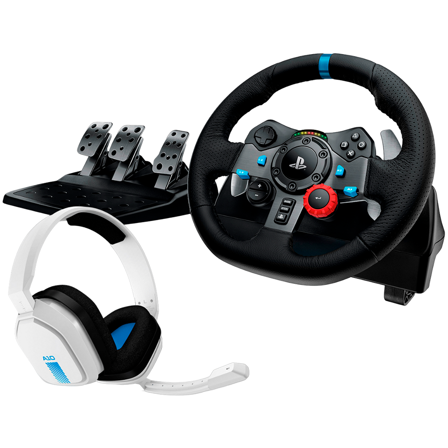 G29 DRIVING FORCE RACING WHEEL/BDL WHITE PS4/5 EMEA-914 G29+A10 "991-000486"