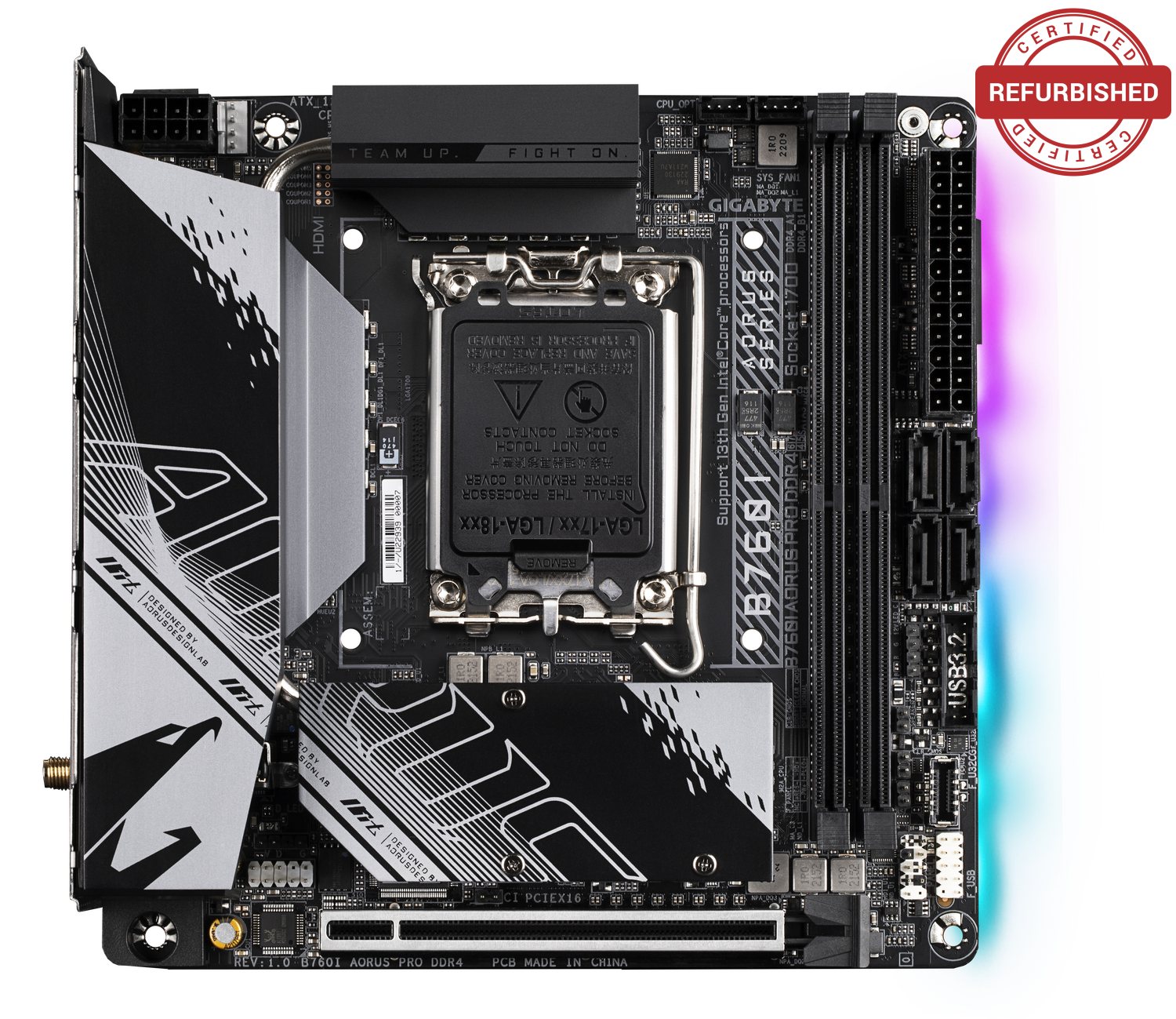 Placa de baza GIGABYTE B760I AORUS PRO DDR4-(RSG)"B760I AORUS PRO DDR4-(RSG)"