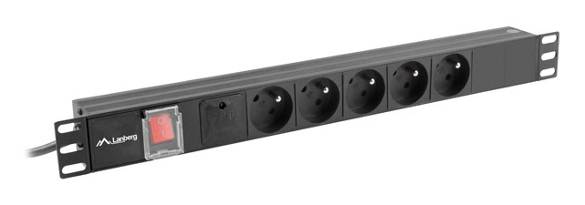 Unitate alimentare PDU 19", 5 prize ng "PDU-05E-0200-BK" (timbru verde 0.8 lei)