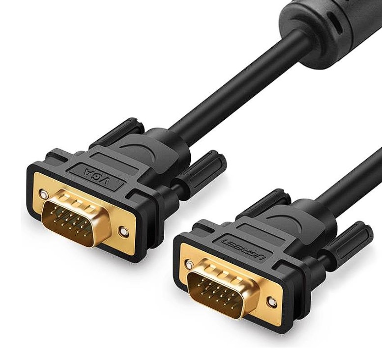 CABLU video Ugreen, "VG101" VGA (T) la VGA (T), 1.5m, ecranat, negru, "11630" (timbru verde 0.8 lei) - 6957303876303