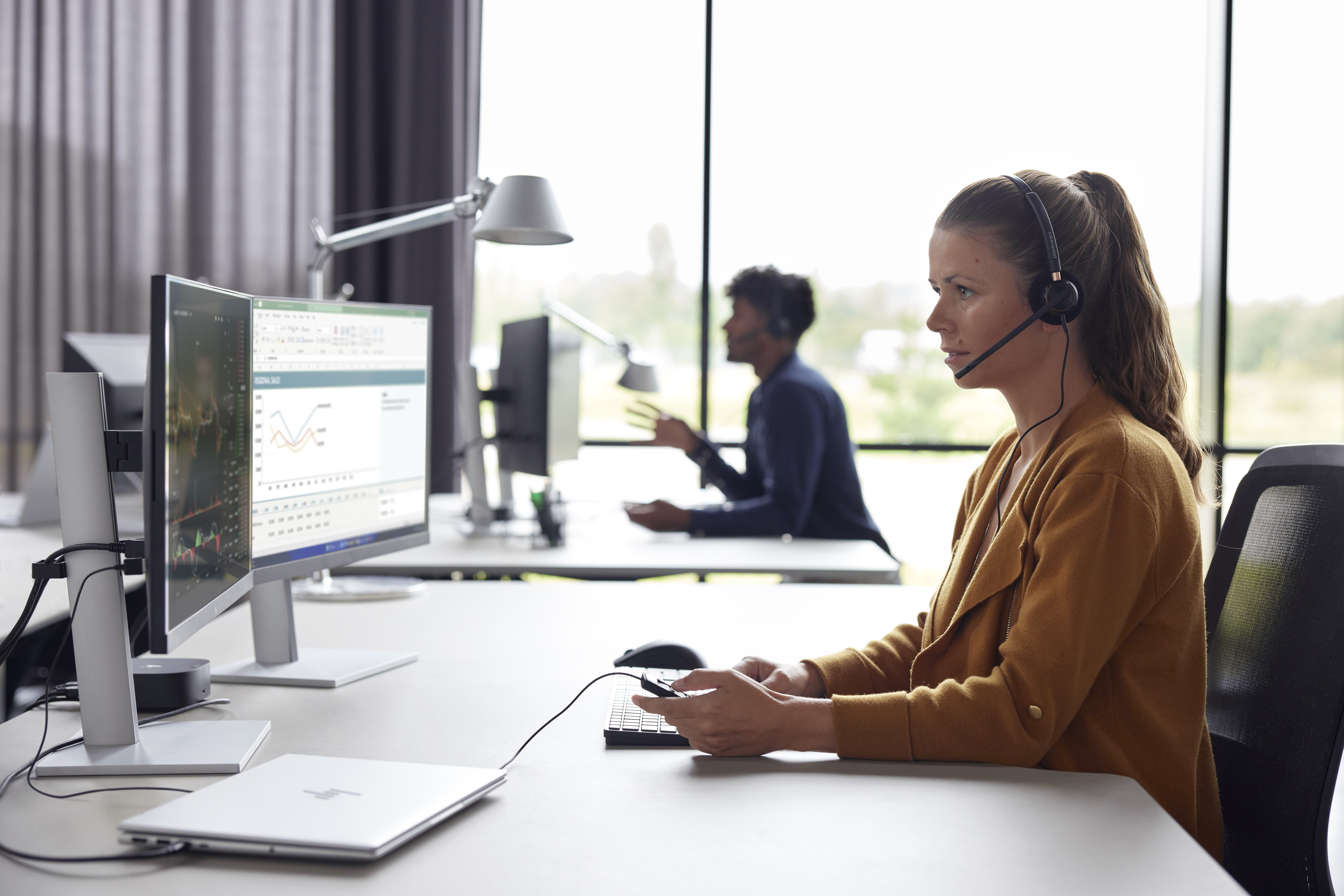 Poly EP 525 -M Stereo w/USB-A Headset"783R2AA" - imagine 2