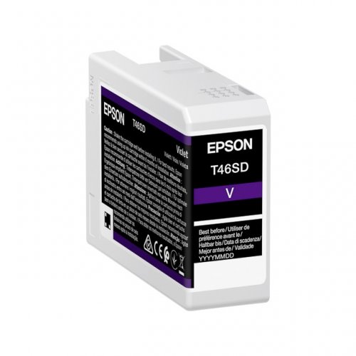 Cartus Cerneala Original Epson Violet, T46SD, pentru UltraChrome Pro 10, 25ml, (timbru verde 1.2 lei), "C13T46SD00"