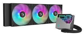 DeepCool "LT360 ARGB", skt. Intel si AMD, racire cu lichid, 3 x 120mm, 600 - 2400 RPM, iluminare RGB - infinity mirror, negru "R-LT360-BKAMNC-G-1" (timbru verde 2.00 lei)