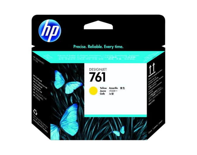 Cap Printare Original HP Yellow, nr.761, pentru Designjet T7100|T7202, , (timbru verde 0.15 lei), "CH645A"