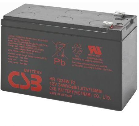Baterie UPS CSB HR1234WF2, 12V 9Ah, 150.9 x 64.8 x 94.3 mm, Borne F2, Durata medie 3-5 ani, VRLA "HR1234WF2" (timbru verde 0.5 lei)