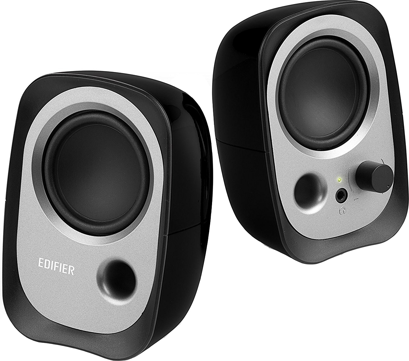 BOXE EDIFIER 2.0, RMS: 4W (2 x 2W), bass reflex port, USB power, black, "R12U" (timbru verde 0.8 lei)