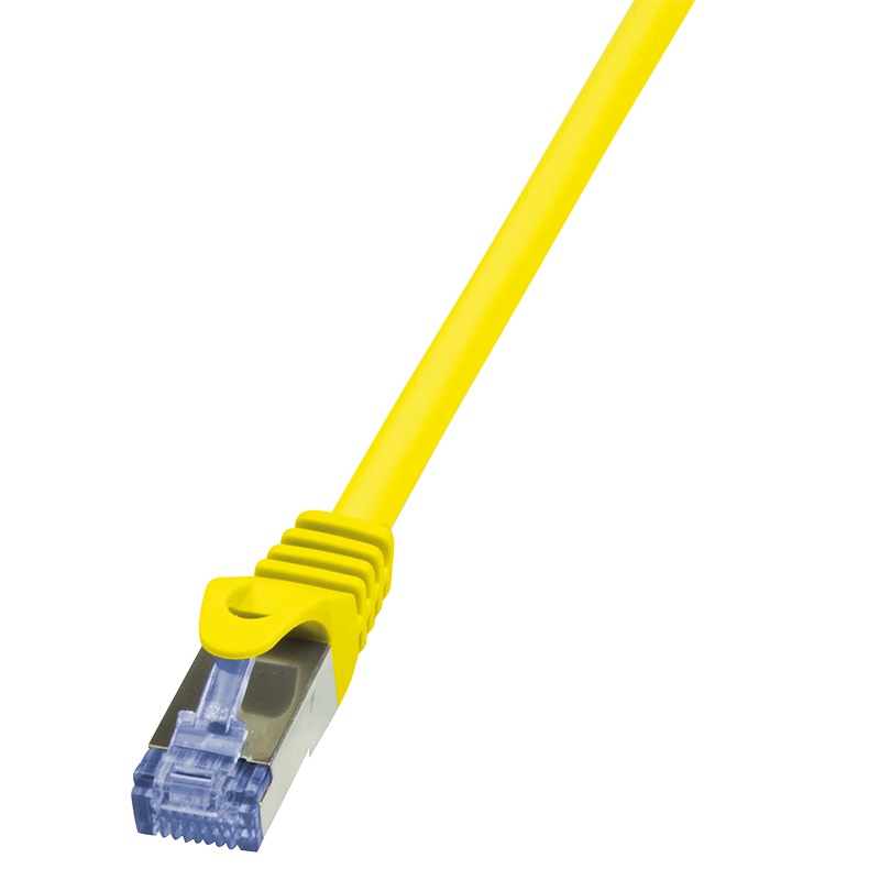 PATCH CORD S/FTP LOGILINK Cat6a, LSZH, cupru, 10 m, galben, AWG26, dublu ecranat "CQ3097S" (timbru verde 0.18 lei)