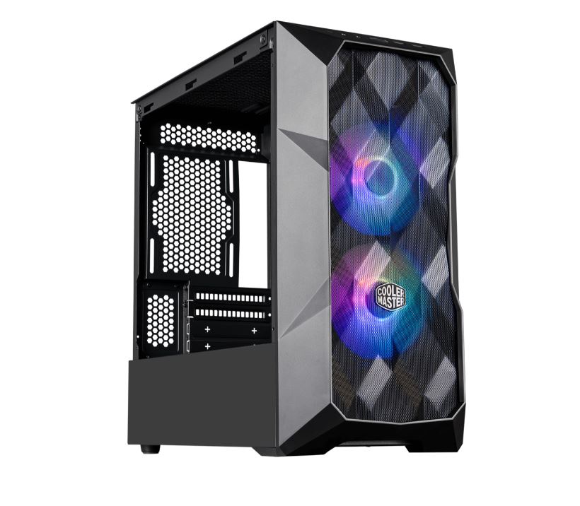 CARCASE Cooler Master TD300 Mesh, M-ATX,U3*2,ARGB Hub*1,Front PWM ARGB fan*2,Grey TG, "TD300-KGNN-S00" (timbru verde 0.19 lei)