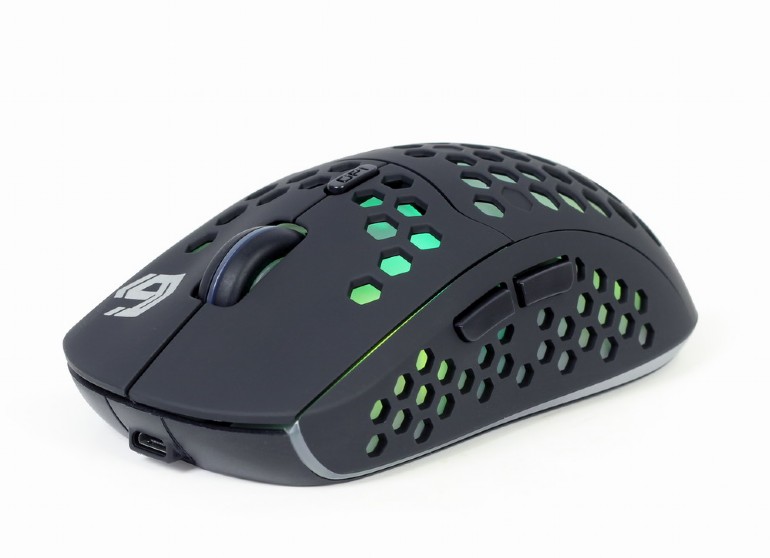 MOUSE GEMBIRD, gaming, wireless, USB, optic, 1600 dpi, butoane/scroll 6/1, iluminare, acum. Li-ION 400mAh, negru, "MUSG-RAGNAR-WRX500" (timbru verde 0.18 lei)
