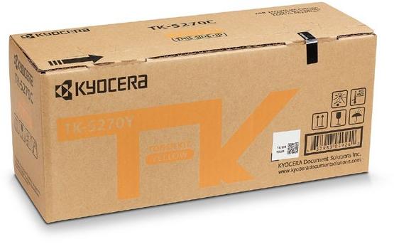 Toner Original Kyocera Yellow, TK-5270Y, pentru ECOSYS M6230|M6630, 6K, (timbru verde 1.2 lei) , "TK-5270Y"
