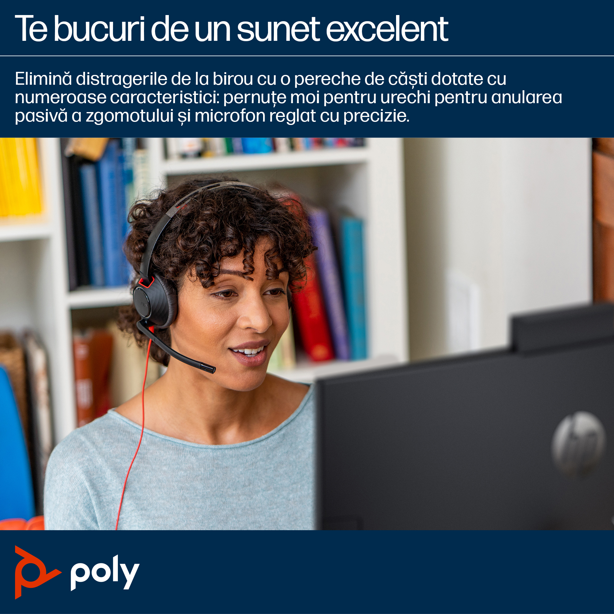 Poly BW 5220 USB-C HS +3.5mmP +USB-C/A"8X231AA" - imagine 7
