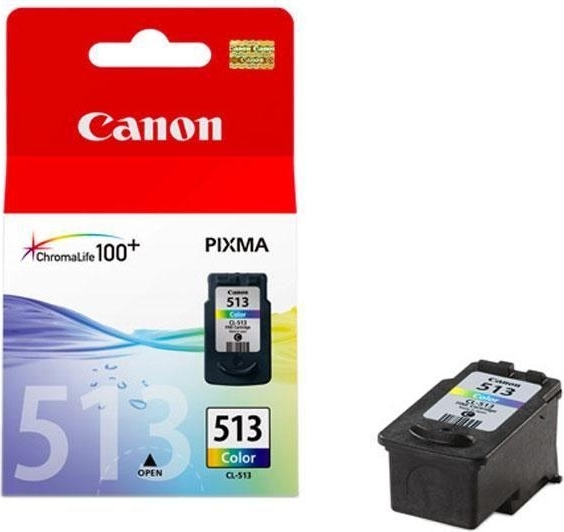 Cartus Cerneala Original Canon Color, CL-513, pentru Pixma IP2700|MP230|MP240|MP250|MP260|MP270|MP280|MP282|MP480|MP490|MP495|MX320|MX330|MX340|MX350|MX360|MX410|MX420 , 349, (timbru verde 0.15 lei), "BS2971B001AA"