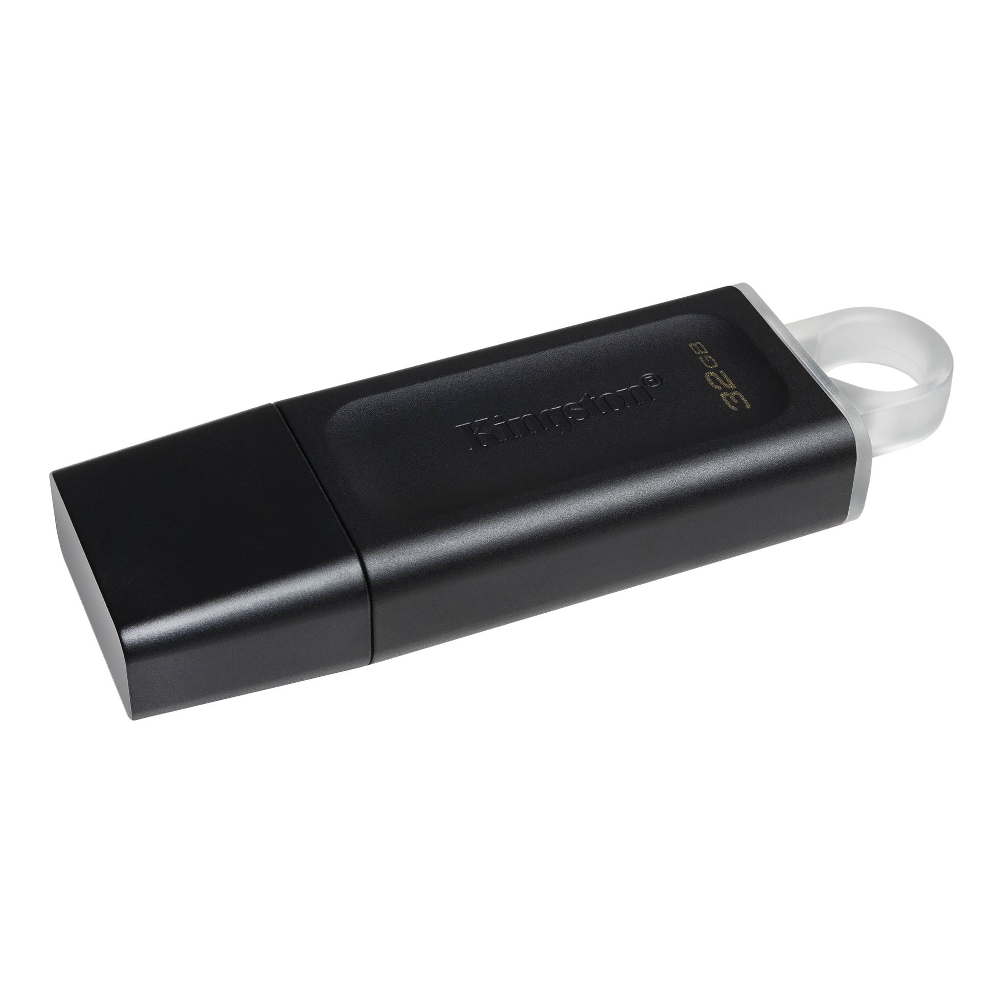 MEMORIE USB 3.2 KINGSTON 32 GB, cu capac, carcasa plastic, negru, "DTX/32GB" (timbru verde 0.03 lei)