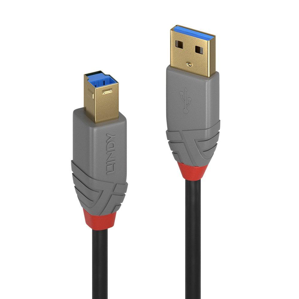 Cablu Lindy 5m USB 3.0 Typ A to B, Anthr, "LY-36744" (timbru verde 0.18 lei)