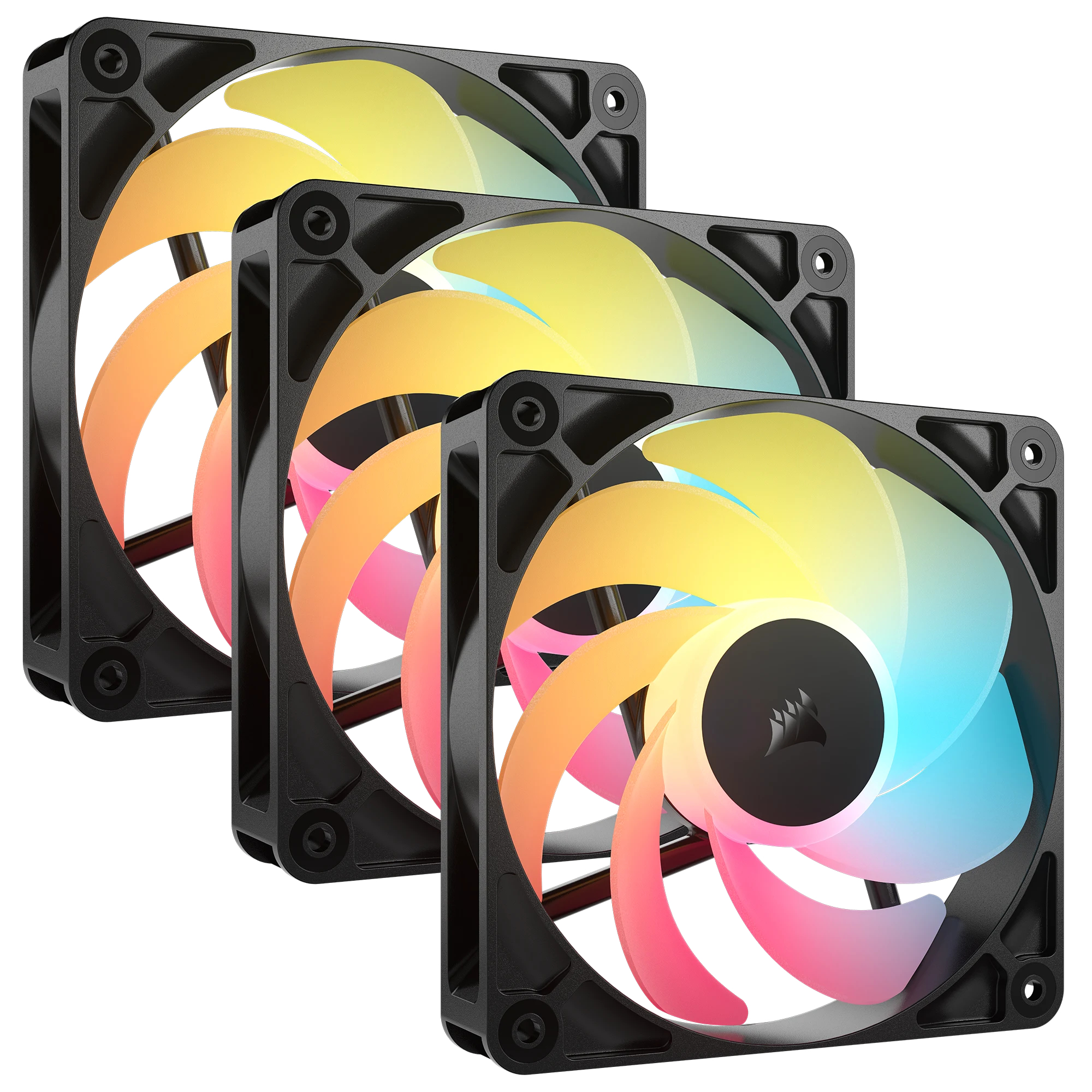 Ventilator Corsair RS Series RS120 Reverse ARGB, 3x 120mm, Negru "CO-9050196-WW"