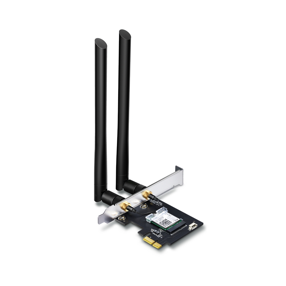 ADAPTOR RETEA TP-LINK AC1200, intern wireless 2.4 GHz | 5 GHz, PCI-E, port, 1200 Mbps, antena externa x 2, "Archer T5E"