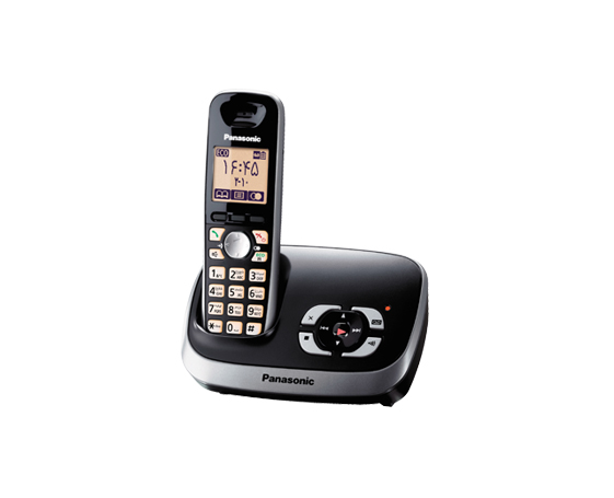 Telefon Panasonic DECT, KX-TG6521GB, robot telefonic, caller ID, argintiu, "KX-TG6521GB" (timbru verde 0.8 lei)