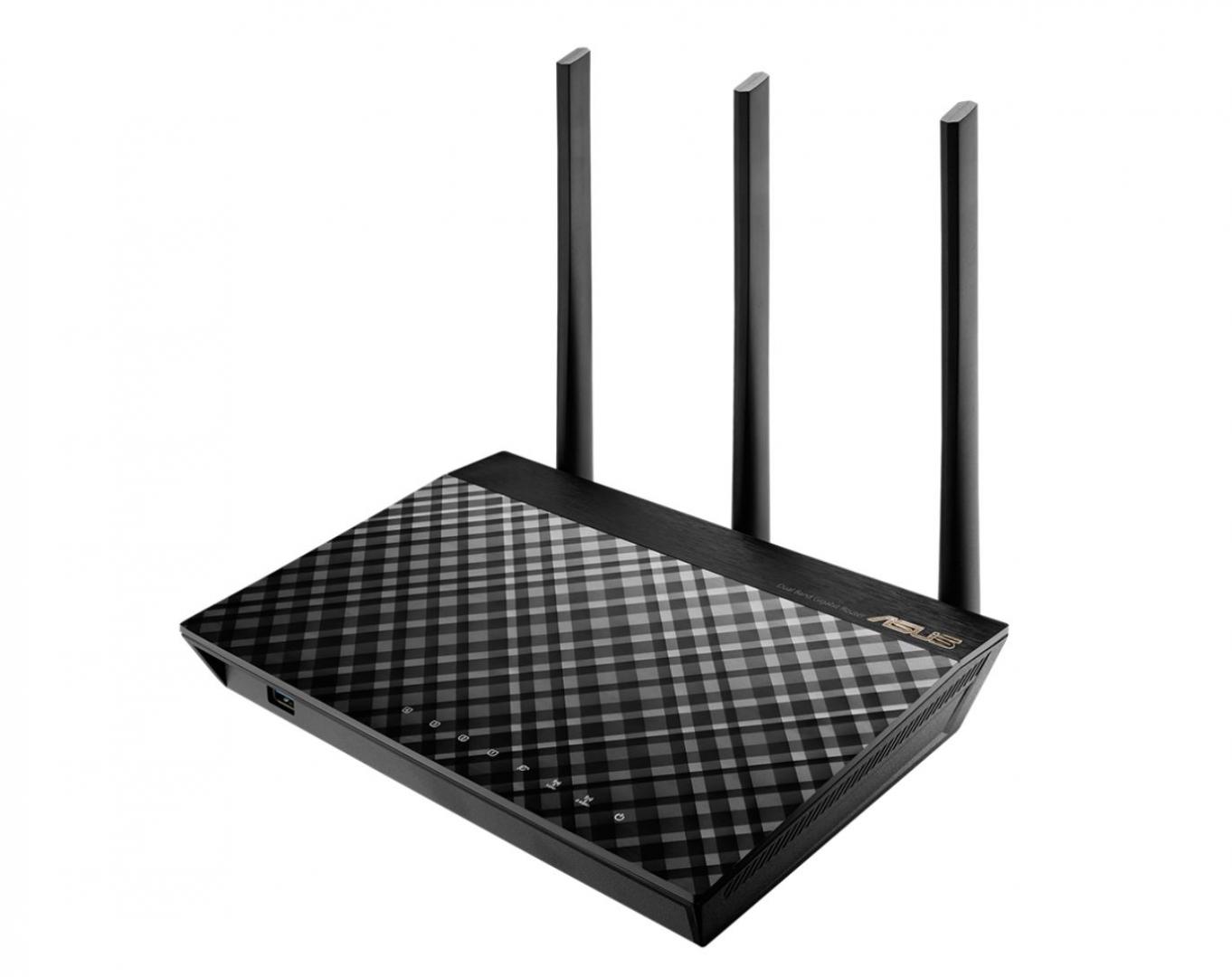 ASUS ROUTER AC1900 DUAL-B WITH AIMESH "RT-AC1900U" (timbru verde 0.8 lei)
