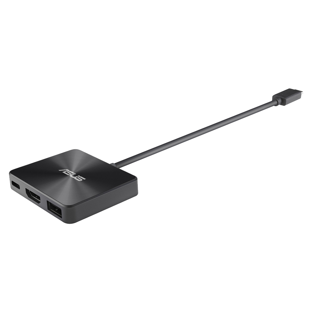 ASUS DC100 USB-C Mini Dock compact and lightweight HDMI 4K USB Type-A USB Type-C 100W PD passthrough "90XB0820-BDS000" (timbru verde 0.18 lei)