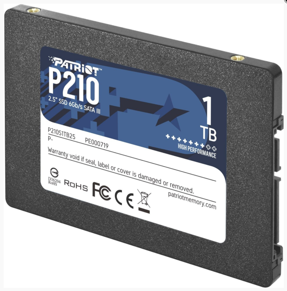 SSD PATRIOT, P210, 1TB, 2.5 inch, S-ATA 3, R/W: 520 MB/s/430 MB/s MB/s, "P210S1TB25"
