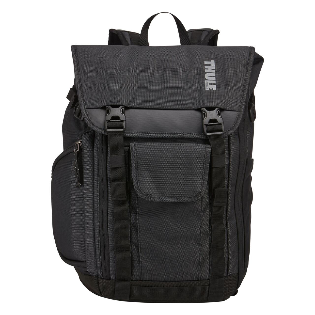 RUCSAC THULE, pt. notebook de max. 15 inch, 1 compartiment, buzunar frontal x 3 | buzunar lateral x 2, waterproof, nylon, negru, "TSDP-115 DARK SHADOW" / 3205289