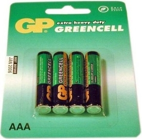 BATERIE GP BATTERIES AAA (R3), 1.5V, nealcalina, 4 buc., "GP24G-BL4" (timbru verde 0.32 lei)