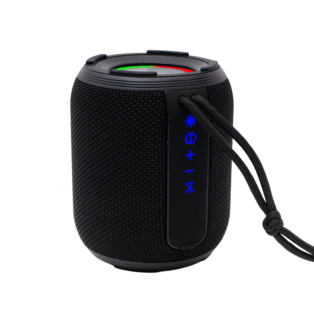 BOXA SPACER portabila bluetooth, YOUPI-BK, RMS: 6W, RGB, acumulator 1800mAh, timp de functionare pana la 5 ore, pana la 10m, AUX, FM radio, microSD, incarcare USB Type-C, IPX5, BLACK, "SPBS-YOUPI-BK" (timbru verde 0.18 lei)