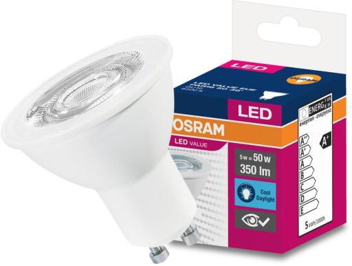 SPOT incastrat LED Osram, soclu GU10, putere 4.3W, forma spot, lumina alb, alimentare 220 - 240 V, "000004058075198647" (timbru verde 0.45 lei)