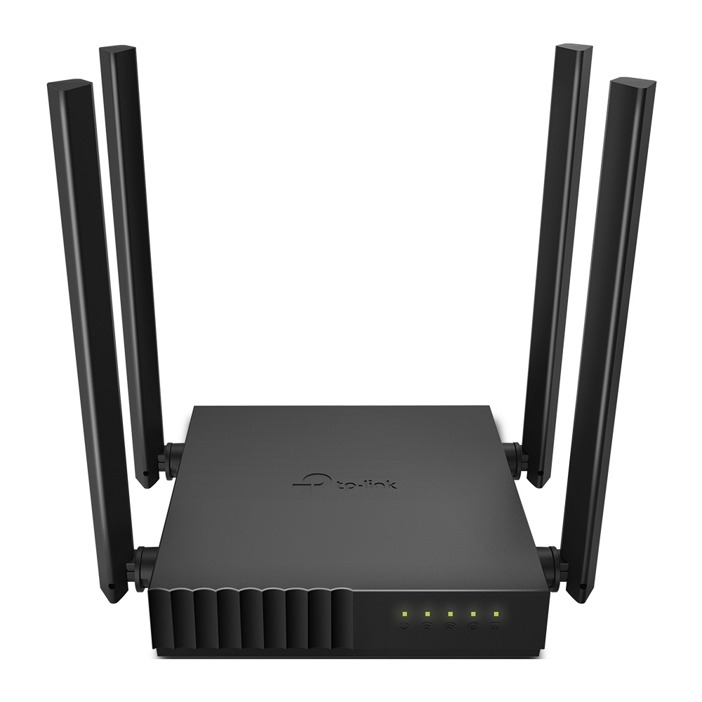 ROUTER TP-LINK wireless 1200Mbps, 4 porturi 10/100Mbps, 4 antene externe, Dual Band AC1200 "Archer C54"(timbru verde 0.8 lei)