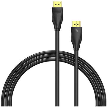 Cablu video Vention DP 1.4 Male to Male HD Cable 8K 3M Black , "HCDBI" - 6922794762084