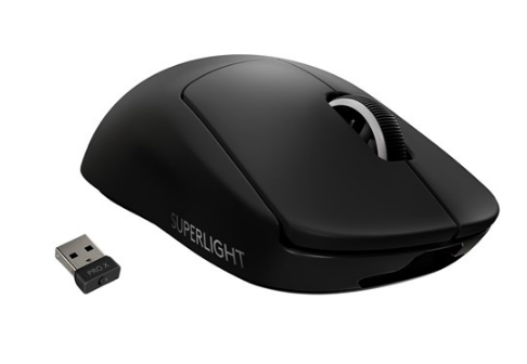LOGITECH PRO X SUPERLIGHT Wireless Gaming Mouse BLACK EWR2 "910-005881" (timbru verde 0.18 lei)