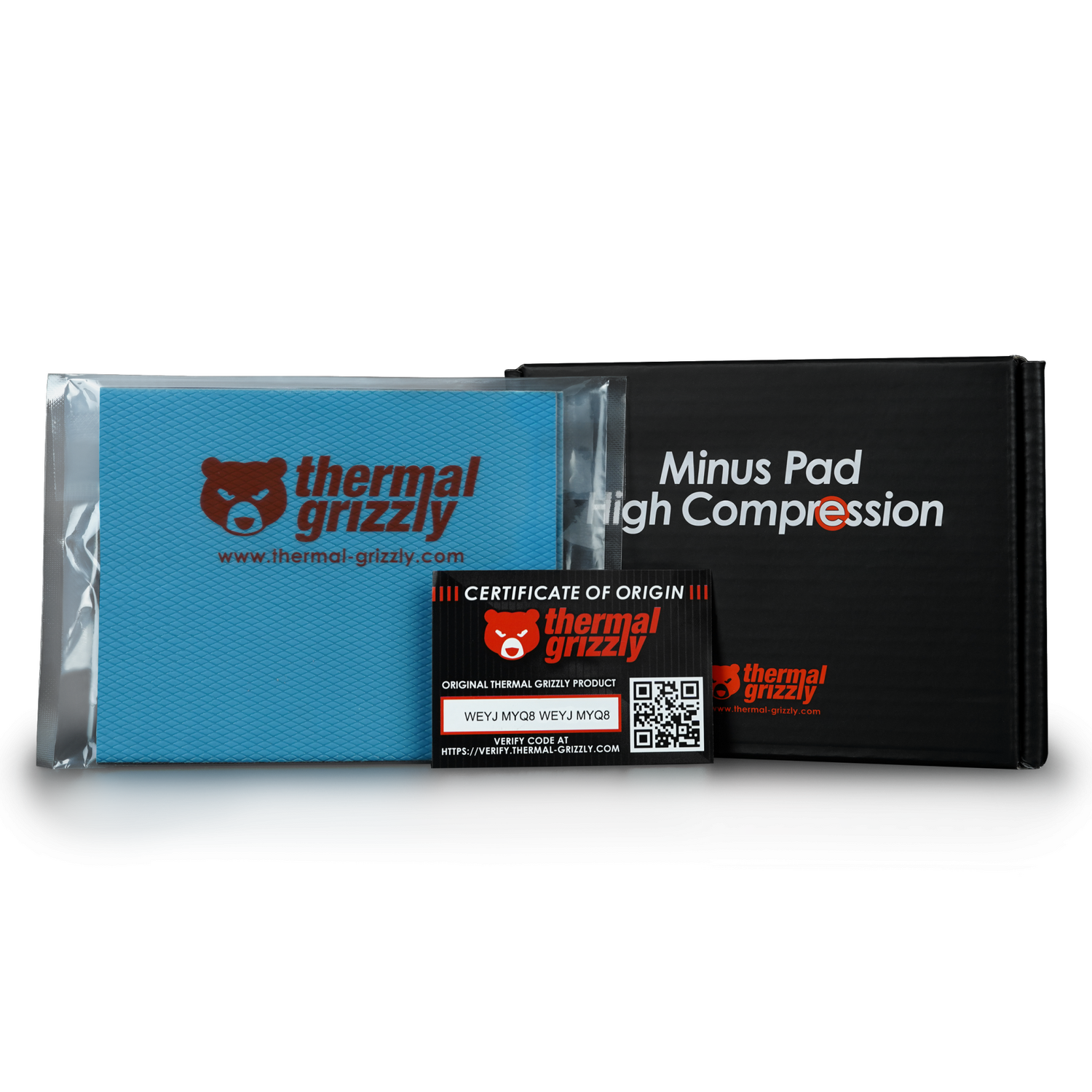 Thermal Grizzly MINUS PAD High Compression 120 x 100 mm-1 mm 2pcs "TG-MP-HC-120-100-10-2"
