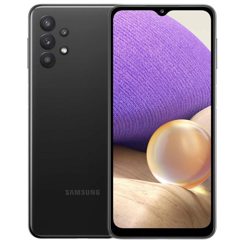 SMARTphone Samsung, "Galaxy A32" ecran 6.5 inch, dual sim, rez. camera 64 Mpix, memorie interna 128 GB, 4G, Android, acumulator 5000 mAh, negru, "SM-A326BZKV" (timbru verde 0.45 lei)