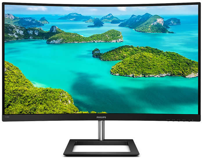 MONITOR Philips 32 inch, home | office, VA, 4K UHD (3840 x 2160), Wide, 250 cd/mp, 4 ms, HDMI | DisplayPort, "328E1CA/00" (timbru verde 7 lei)