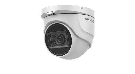 CAMERA supraveghere HIKVISION turret, pt. exterior, dist. IR 30 m, lentila fixa 2.8 mm, 8.29 Mpx, cu fir, carcasa metal, "DS-2CE76U1T-ITMF28" (timbru verde 0.8 lei)