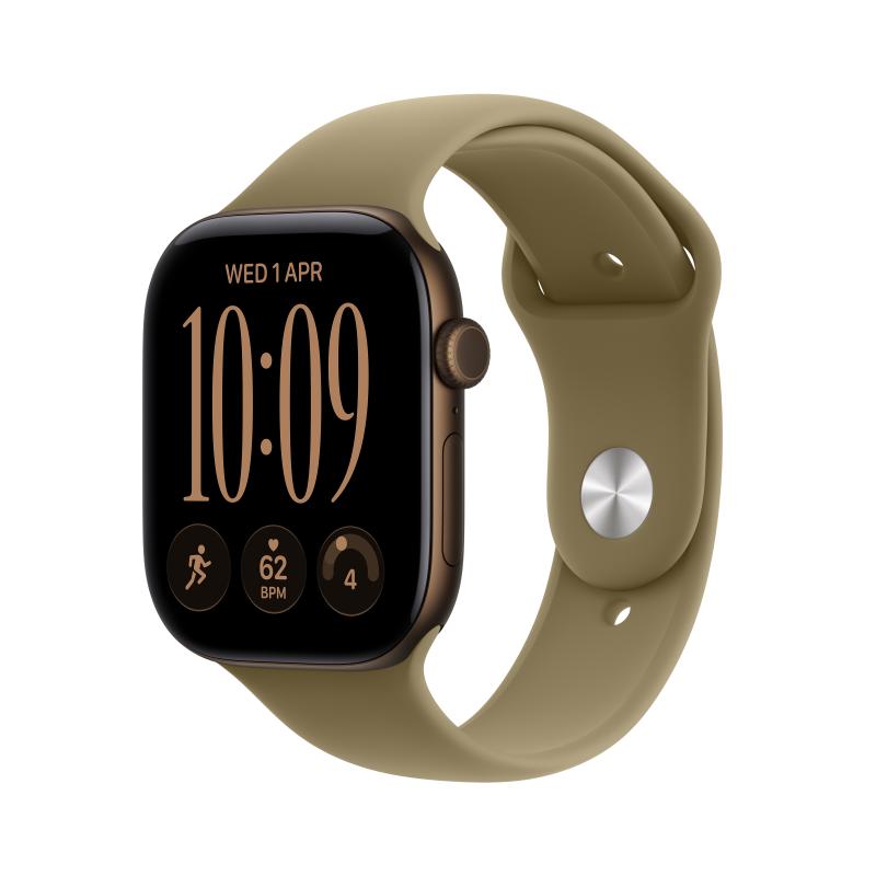 AW S12 46 GPS DBronze Alu Olive Band S/M"MJEQ4ET/A"