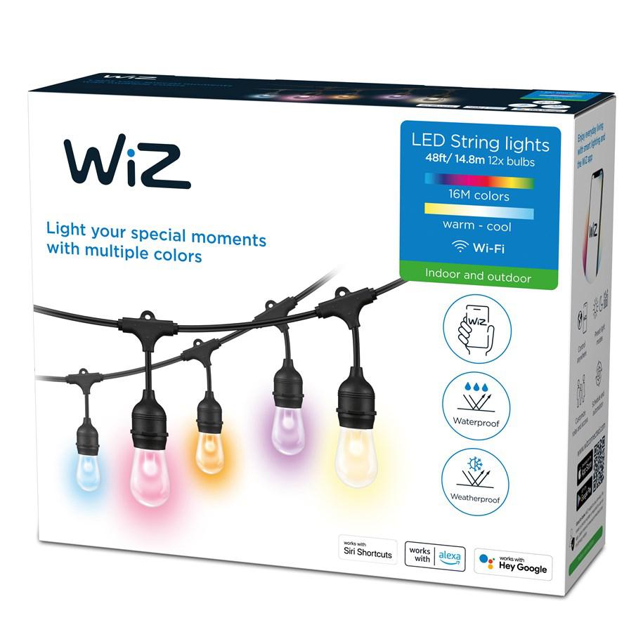 WiZ 14.8M STRING LIGHTS EU TYPE C IP65, "000008719514554450" (timbru verde 2.00 lei)