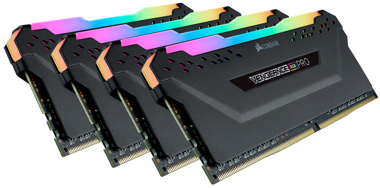 Memorie DDR Corsair DDR4 32 GB, frecventa 3600 MHz, 8 GB x 4 module, radiator, iluminare RGB, "CMW32GX4M4D3600C16"