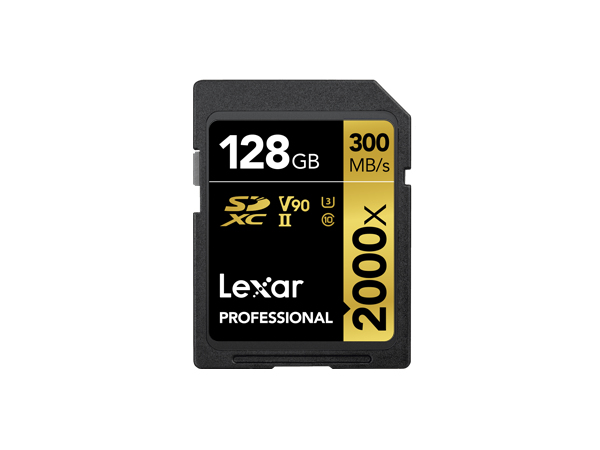 Card de memorie Lexar Professional 2000x, 128GB, SDXC, UHS-II U3, V90 "LSD2000128G-BNNNG" (timbru verde 0.03 lei)