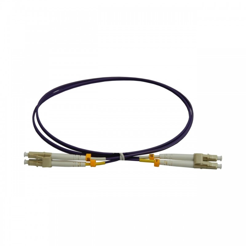 Patchcord FO LC/PC-LC/PC, MM OM4 50/125, manta LSZH 2.0mm, duplex 20m, "LC-LC-MM4/DX-20" (timbru verde 0.8 lei)