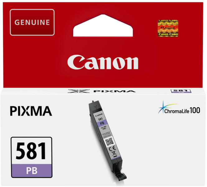 Cartus Cerneala Original Canon Photo Blue, CLI-581PB, pentru TS6150|TS8150|TS9150|TR7550|TR8550, 1.66K, (timbru verde 1.2 lei)"2107C001AA"