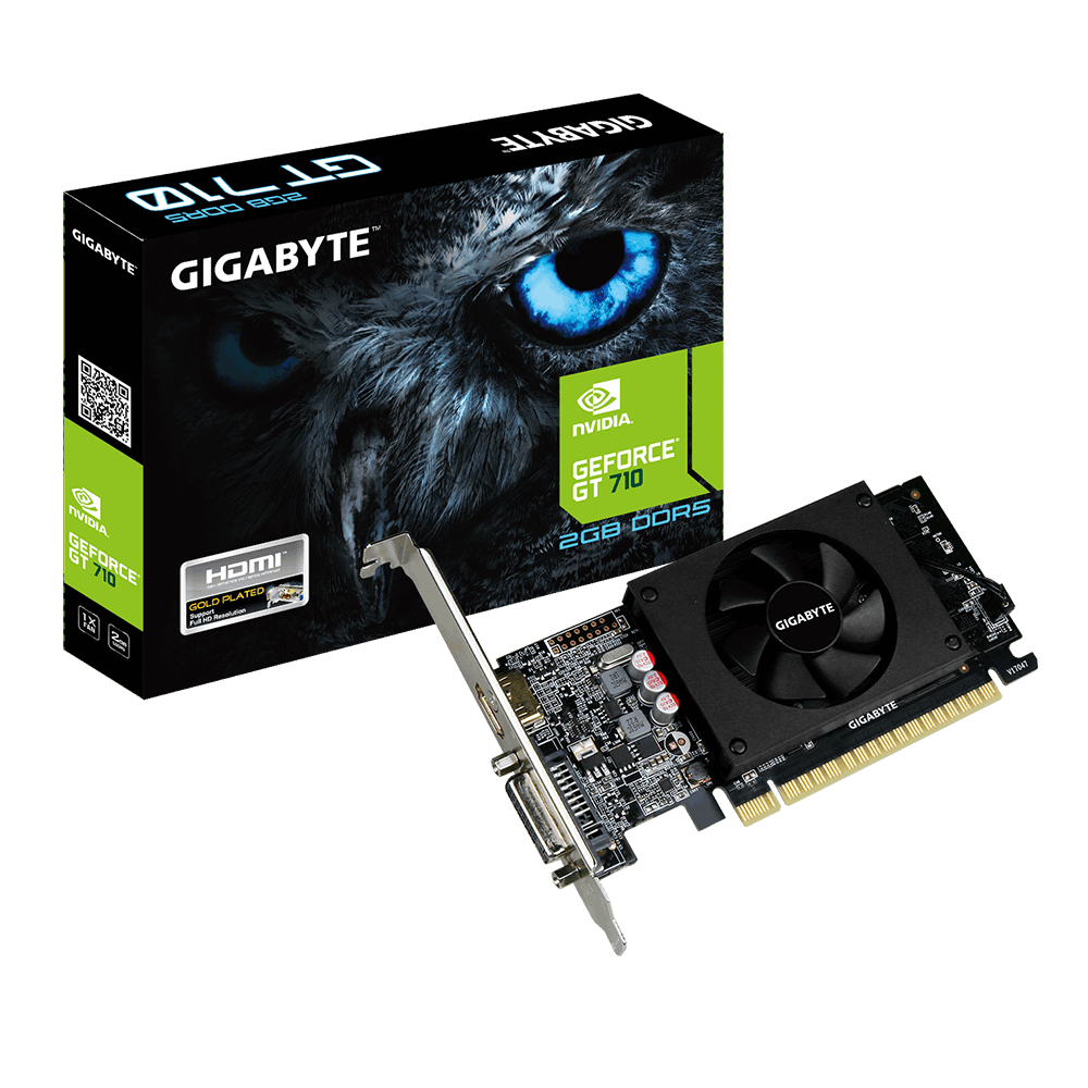 GIGABYTE GeForce GT 710 2GB GDDR5 DVI-I HDMI "GV-N710D5-2GL"