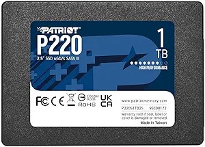 SSD PATRIOT, P220, 1TB, 2.5 inch, S-ATA 3, R/W: 550 MB/s/500 MB/s, "P220S1TB25"