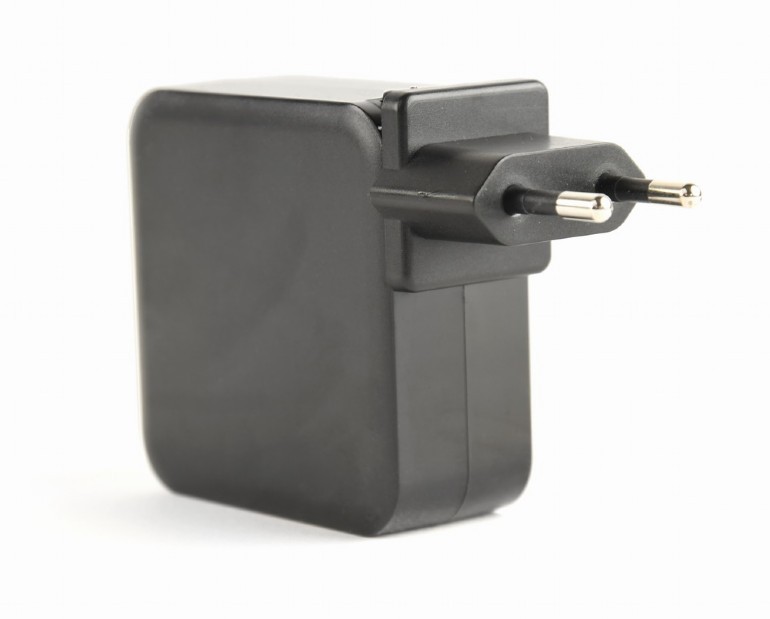 ALIMENTATOR Notebook Universal AC-DC, GEMBIRD, 60W - tensiuni 5V-20V DC la 4.5 A max, 1x USB-A + 1x USB Type-C, conectori M4/M5/M6/M7/M8/M12/M19/M20/M21/M28, cablu 1.5m, negru, "NPA-PD60-01" (timbru verde 0.8 lei)