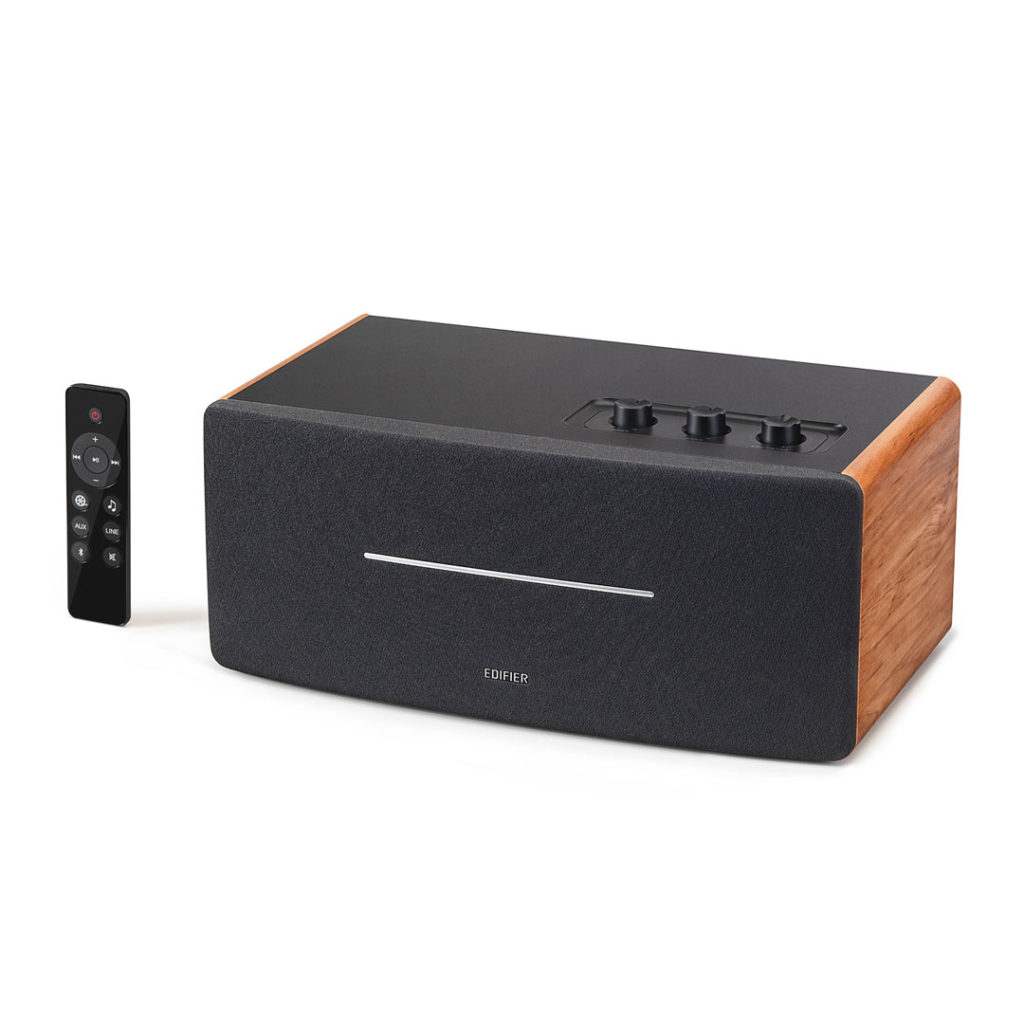 BOXE EDIFIER desktop bluetooth, RMS: 70W (2 x 20W, 2 x 15W), Bluetooth 5.0, RCA, AUX, Line-Out, brown, "D12-BR" (timbru verde 0.8 lei)